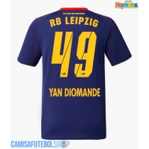 Camisa de time de futebol RB Leipzig Yan Diomande #49 Replicas 2º Equipamento 2025-26 Manga Curta